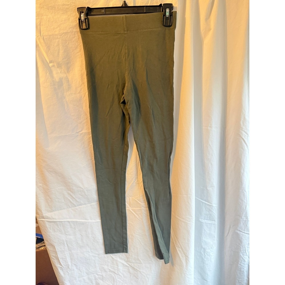 Forever 21 Womens Olive Green Stretch Knit Leggings Size Small Casual Athleisure